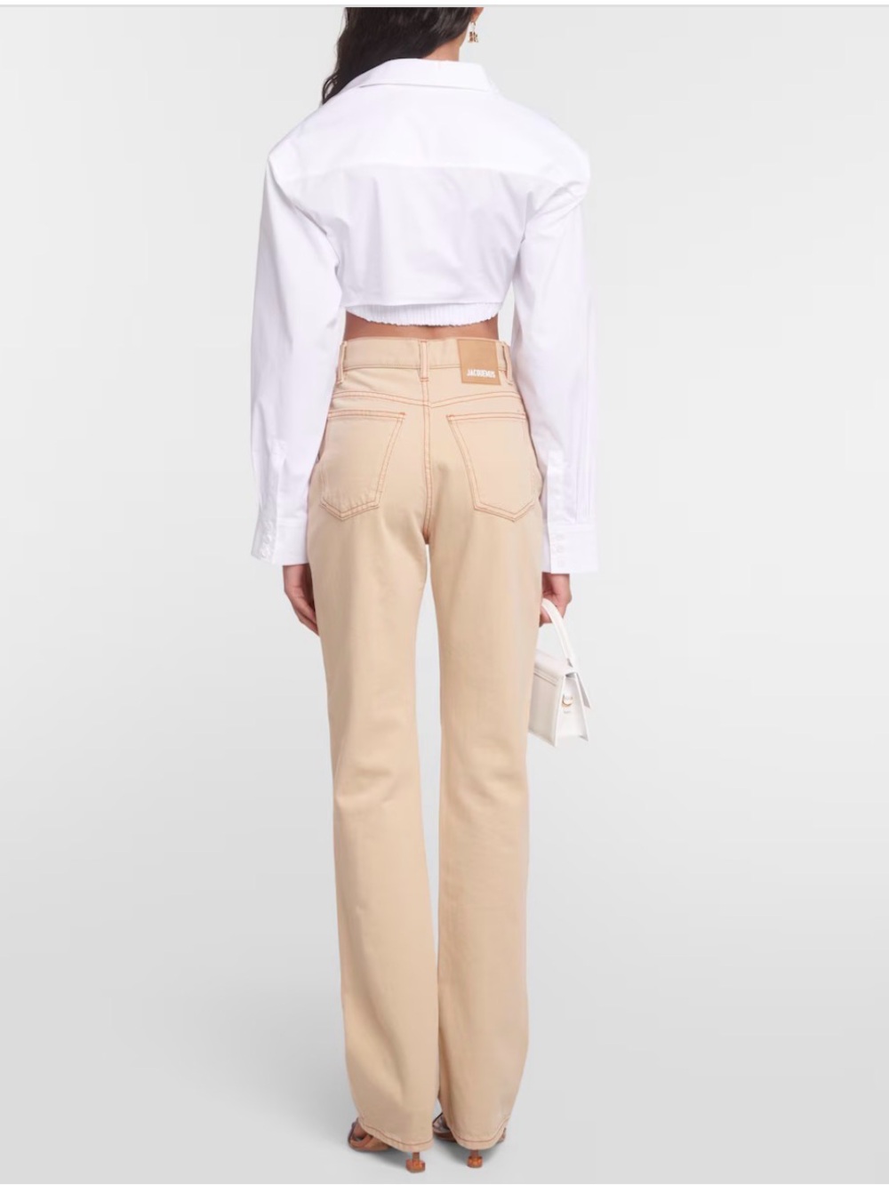 Jacquemus White Le Chouchou Le Chemise Bahia Courte Shirt - Picture 4 of 6
